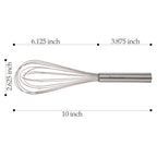 Ergonomic Manual 10" Stainless Steel Balloon Whisk - Multi-Functional Manual Food Chopper & Slicer Detail