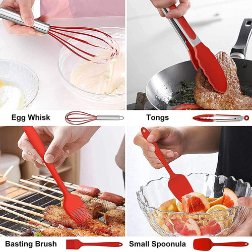 Durable Steel 14 Pcs Cooking Utensils Set with Holder, Heat Resistant Silicone Kitchen Cookware Utensils Set, Kitchen Cooking Tools... - Heavy Duty Stainless Steel Kitchen Shears Detail