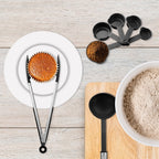 Seamless One-Piece 23 Piece Kitchen Utensils Set - Nylon and Stainless Steel Cooking Utensils Set - Black Utensil K... - Premium Stainless Steel Cooking Utensil for Non-Stick Pots Detail