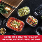 Playful Geometric 10-Piece Set, Leak-Proof and Clear Food Storage Containers - Playful Star & Heart Shaped Geometric NeeDoh Detail