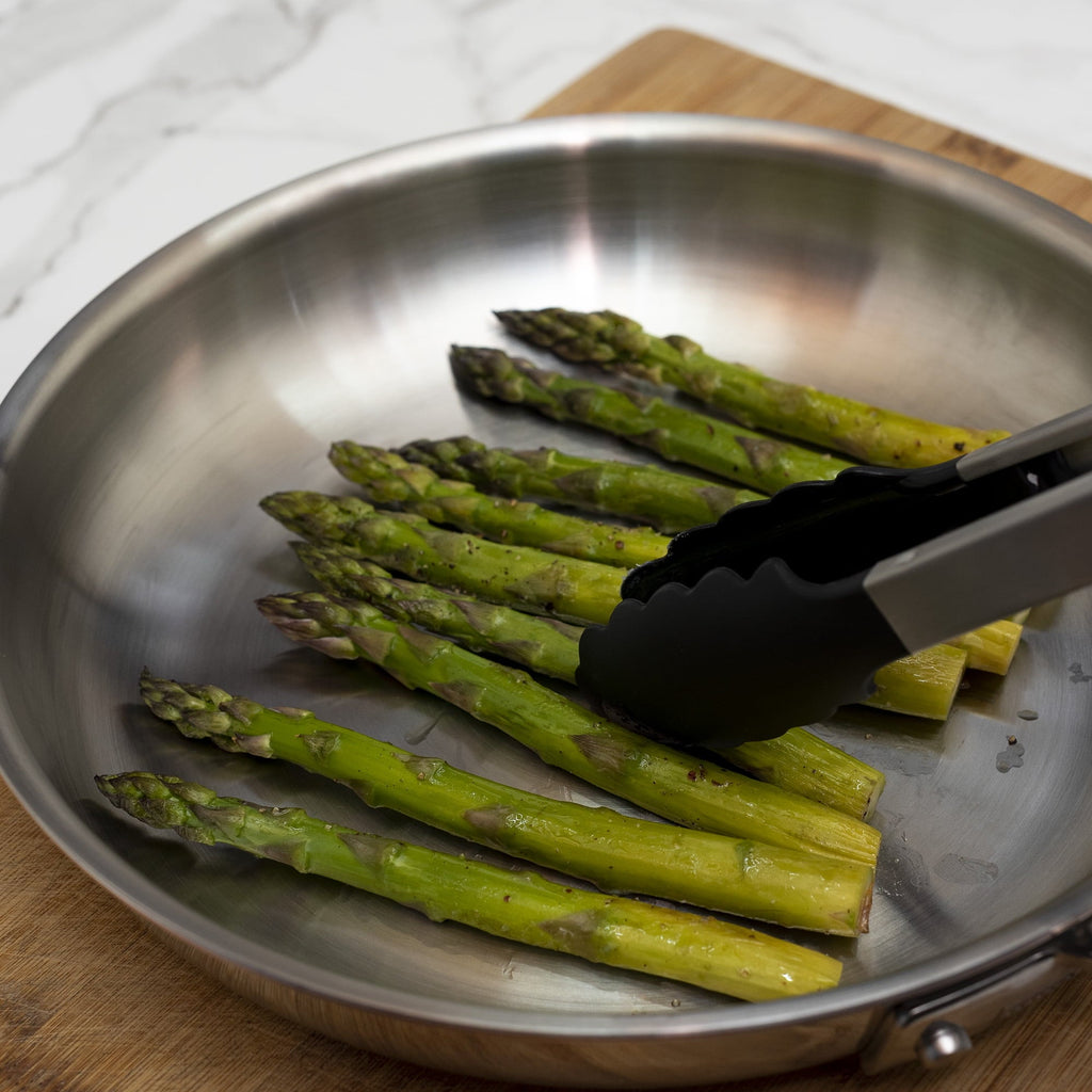 High-Precision 13 Inch Rust Resistant Nylon End Stainless Steel Dripless Kitchen Tongs - High-Precision Culinary Tool for Baking & Cooking Detail