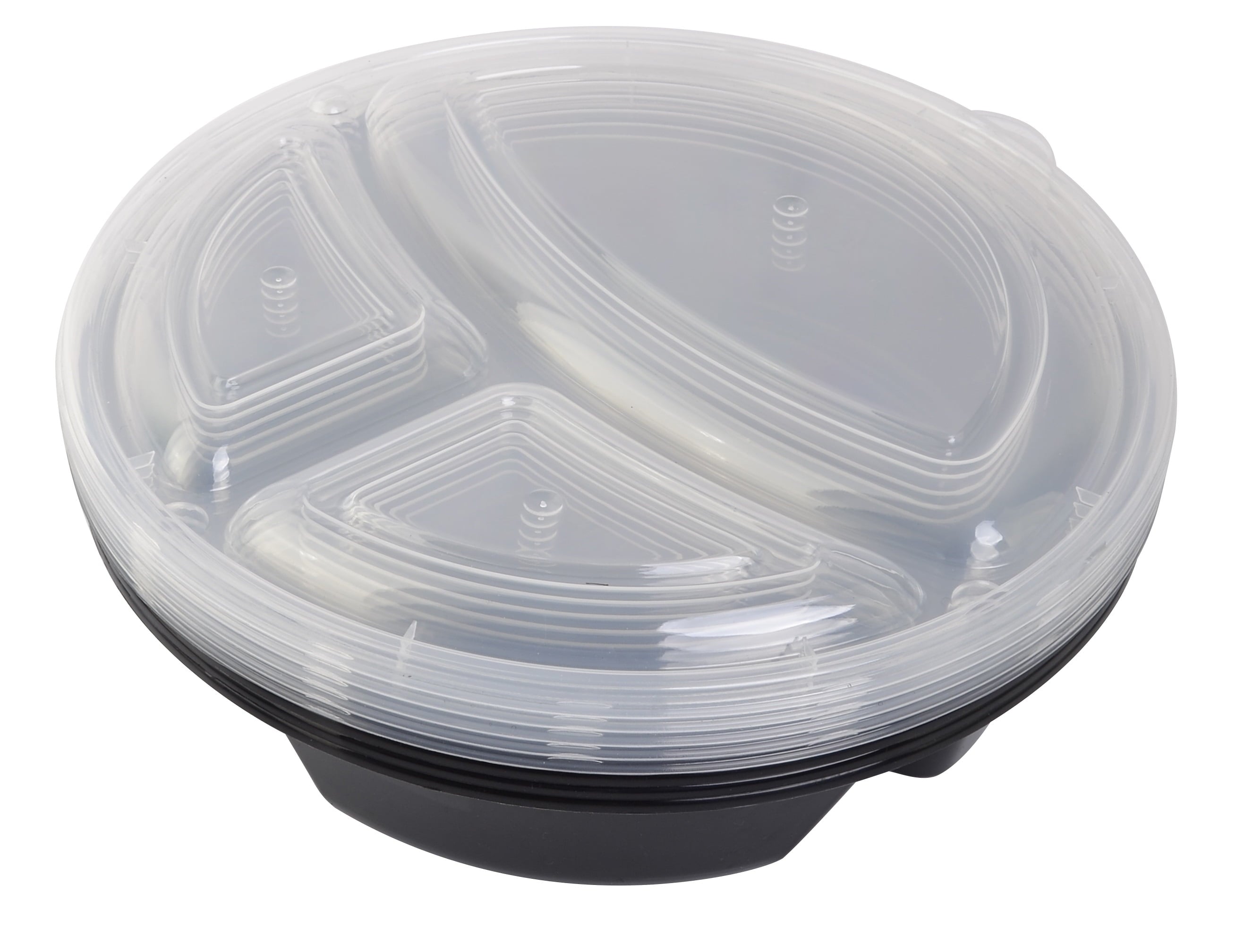 Sweet Treat Shaped 5-Pack Round Meal Prep Containers with 3 Compartments and Lids, 1L, BPA-Free, Microwave & Dishwasher Safe, Made for F... - Squishy Dohnut Sweet Treat Shaped Stress Toy Detail