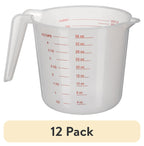 Time-Saving (12 pack) 4 Cup PP Plastic Measuring Cup, 32 oz, Clear - Innovative Kitchen Helper for Modern Cooking - Default Title