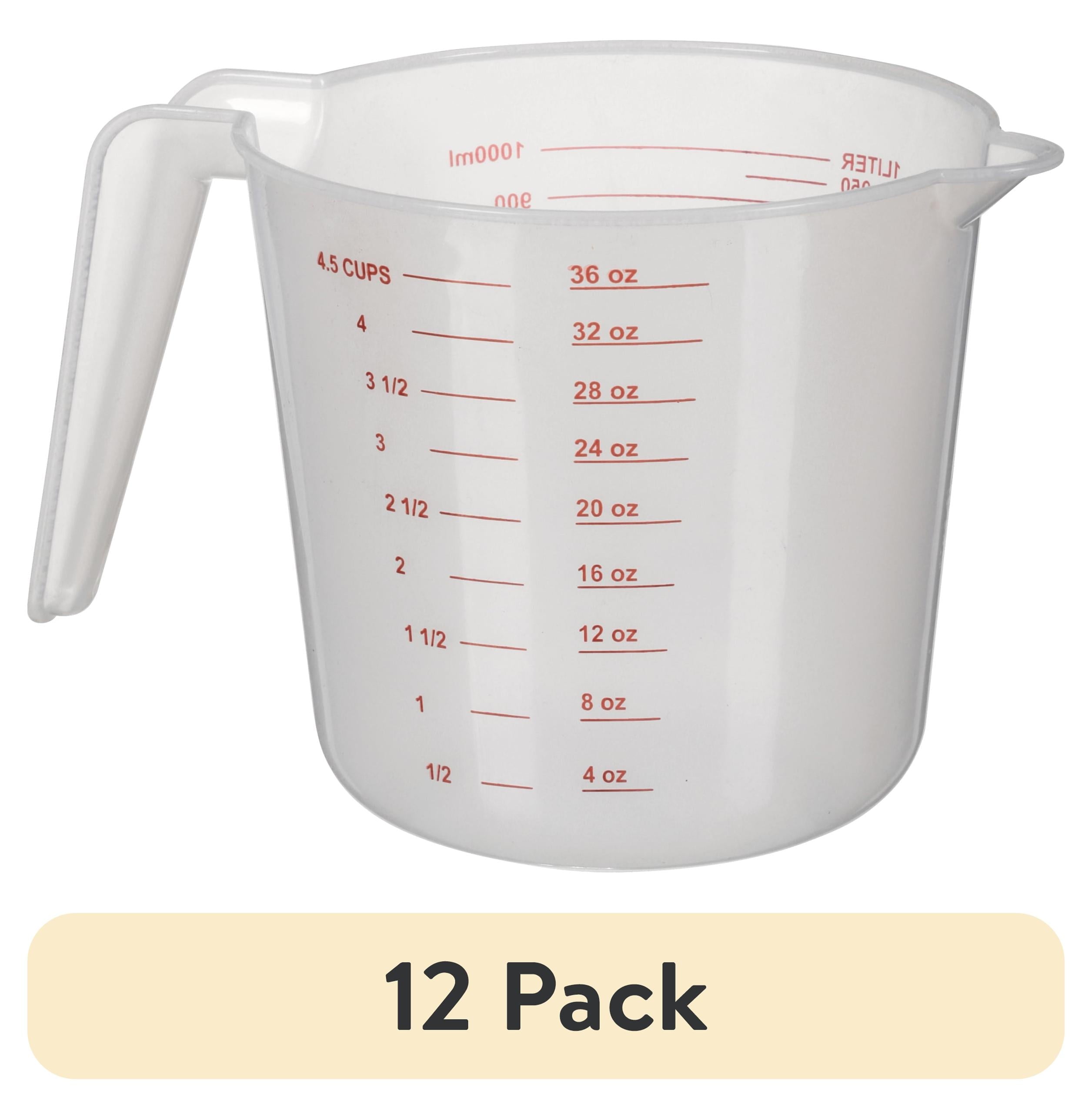 Time-Saving (12 pack) 4 Cup PP Plastic Measuring Cup, 32 oz, Clear - Innovative Kitchen Helper for Modern Cooking - Default Title