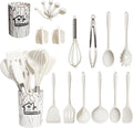 Durable Steel Silicone Cooking Utensils Set - 446°F Heat Resistant Kitchen Utensils,Turner Tongs,Spatula,Spoon,Brush,Whisk,Kitchen ... - Heavy Duty Stainless Steel Kitchen Shears - Default Title