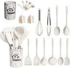 Non-Stick Safe Silicone Cooking Utensils Set - 446°F Heat Resistant Kitchen Utensils,Turner Tongs,Spatula,Spoon,Brush,Whisk,Kitchen ... - Heat-Resistant Silicone Cooking Spatula Turner - Default Title