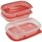 Fun Food Fidget alongs Divided Rectangular Food Storage Containers, 3.7 Cup, 3-Pack - Deliciously Soft Cupcake Sensory Glob Detail