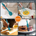 Heavy Duty 15-Piece Kitchen Utensils Set, Silicone Cooking Utensils with Holder, Non-stick Cookware Friendly & Heat Resistant - ... - Heavy Duty Stainless Steel Kitchen Shears Detail
