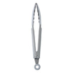 Chef-Quality 9" Stainless Steel and Silicone Locking Tongs, Soft Grip Handle, Grey Flannel - Heavy Duty Stainless Steel Kitchen Shears Detail