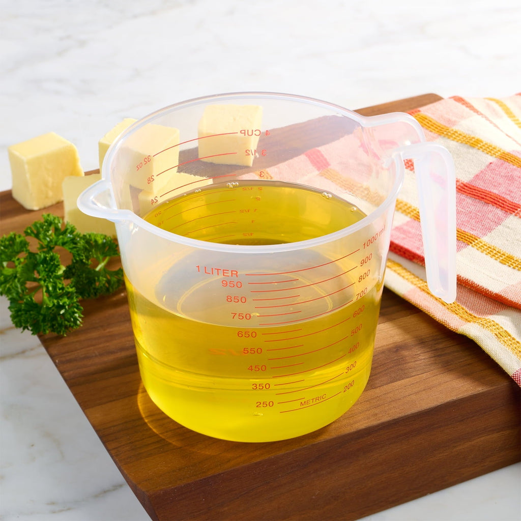 Time-Saving (12 pack) 4 Cup PP Plastic Measuring Cup, 32 oz, Clear - Innovative Kitchen Helper for Modern Cooking Detail