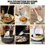 Heavy Duty Silicone Cooking Utensil Set, 30 Pcs Kitchen Utensils Set with Stainless Steel Handle, Food Grade Silicone Spatula Se... - High-Precision Culinary Tool for Baking & Cooking Detail