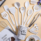 Durable Steel Silicone Cooking Utensils Set - 446°F Heat Resistant Kitchen Utensils,Turner Tongs,Spatula,Spoon,Brush,Whisk,Kitchen ... - Heavy Duty Stainless Steel Kitchen Shears Detail