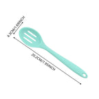 Seamless One-Piece Silicone Slotted Spoon, High Heat Resistant Silicone Cooking Spoon, 2Pcs Nonstick Silicone Mixing Spoon, Durable Kitc... - Durable Turner & Ladle Utensil Set for Home Chefs Detail