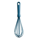 Premium Kitchen 3-Piece Silicone Whisk Set, 10.5"/10.4"/9.6" L, Blue Color - Innovative Kitchen Helper for Modern Cooking Detail
