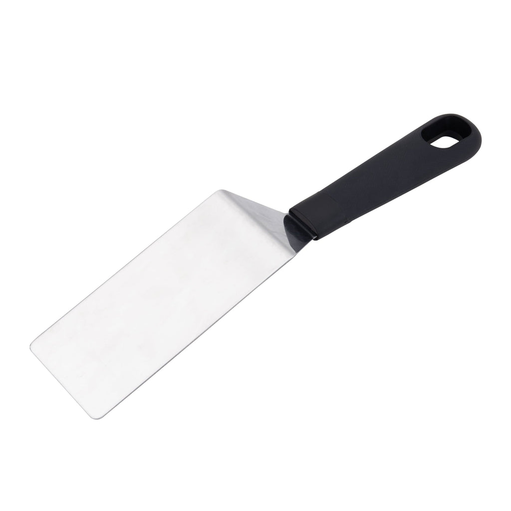 Professional Grade Stainless Steel Mini Dessert Spatula with Softgrip Handle for Serving Pancakes or Desserts - Multi-Purpose Hand Tool for Daily Meal Prep Detail