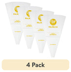 Multi-Functional (4 pack) Reusable Featherweight Decorating Piping Bag, Plastic, 8-in. - Premium Stainless Steel Garlic Presser & Peeler - Default Title