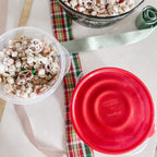 Whimsical Doughnut Serving Bowl Food Storage Containers, 15.7 Cup, 2 Count - Deliciously Soft Cupcake Sensory Glob Detail
