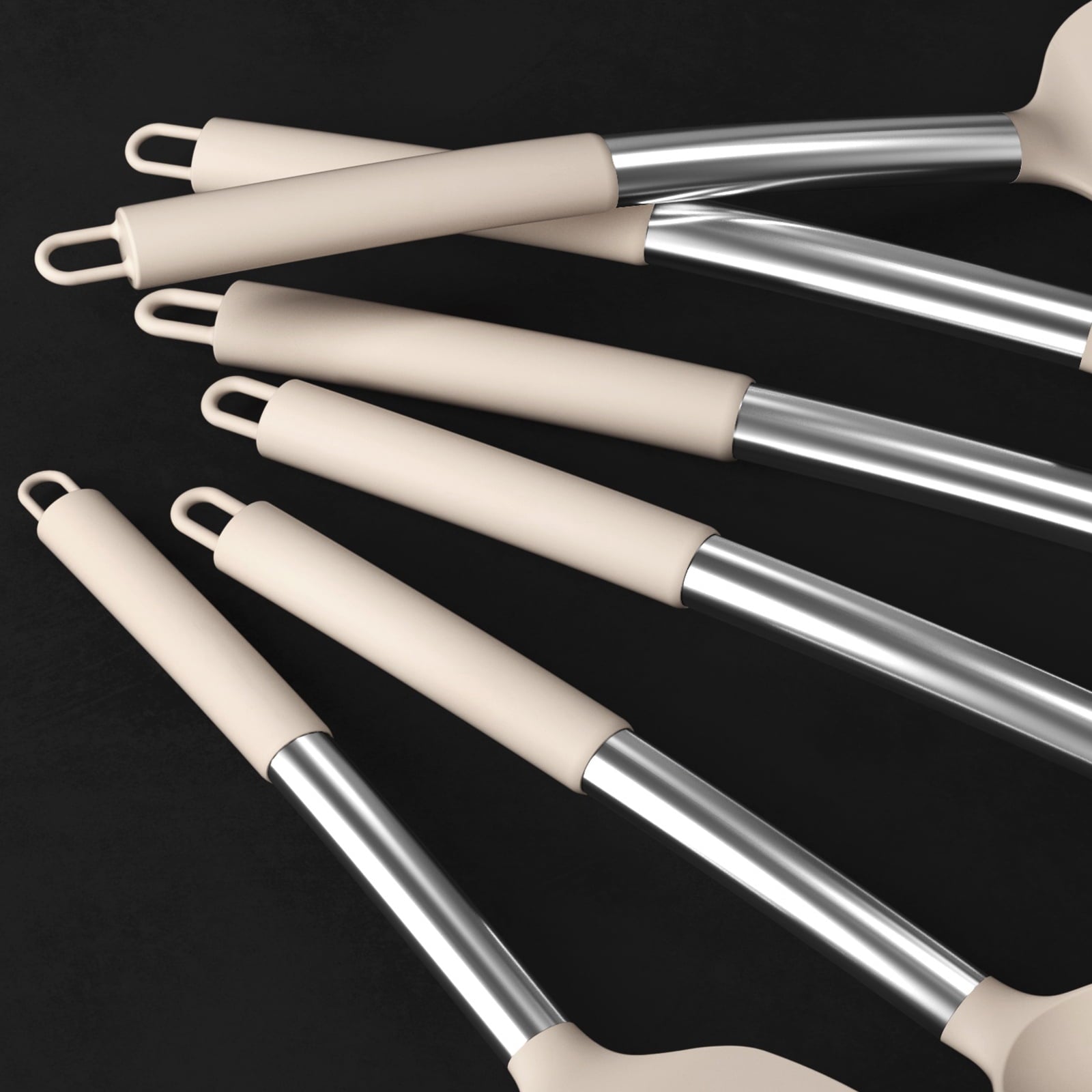High-Precision Silicone Cooking Utensils Set - Heat Resistant Silicone Kitchen Utensils for Cooking, Kitchen Utensil Spatula Set,BPA... - Heavy Duty Stainless Steel Kitchen Shears Detail