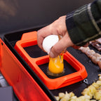 High-Precision Silicone Egg Ring Tray Set with Heat-Resistant Handles, 2-Piece - Professional Kitchen Tool for Culinary Enthusiasts Detail