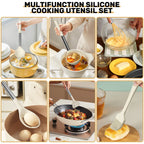 Heavy Duty Silicone Cooking Utensil Set, 30 Pcs Kitchen Utensils Set with Stainless Steel Handle, Food Grade Silicone Spatula Se... - High-Precision Culinary Tool for Baking & Cooking Detail