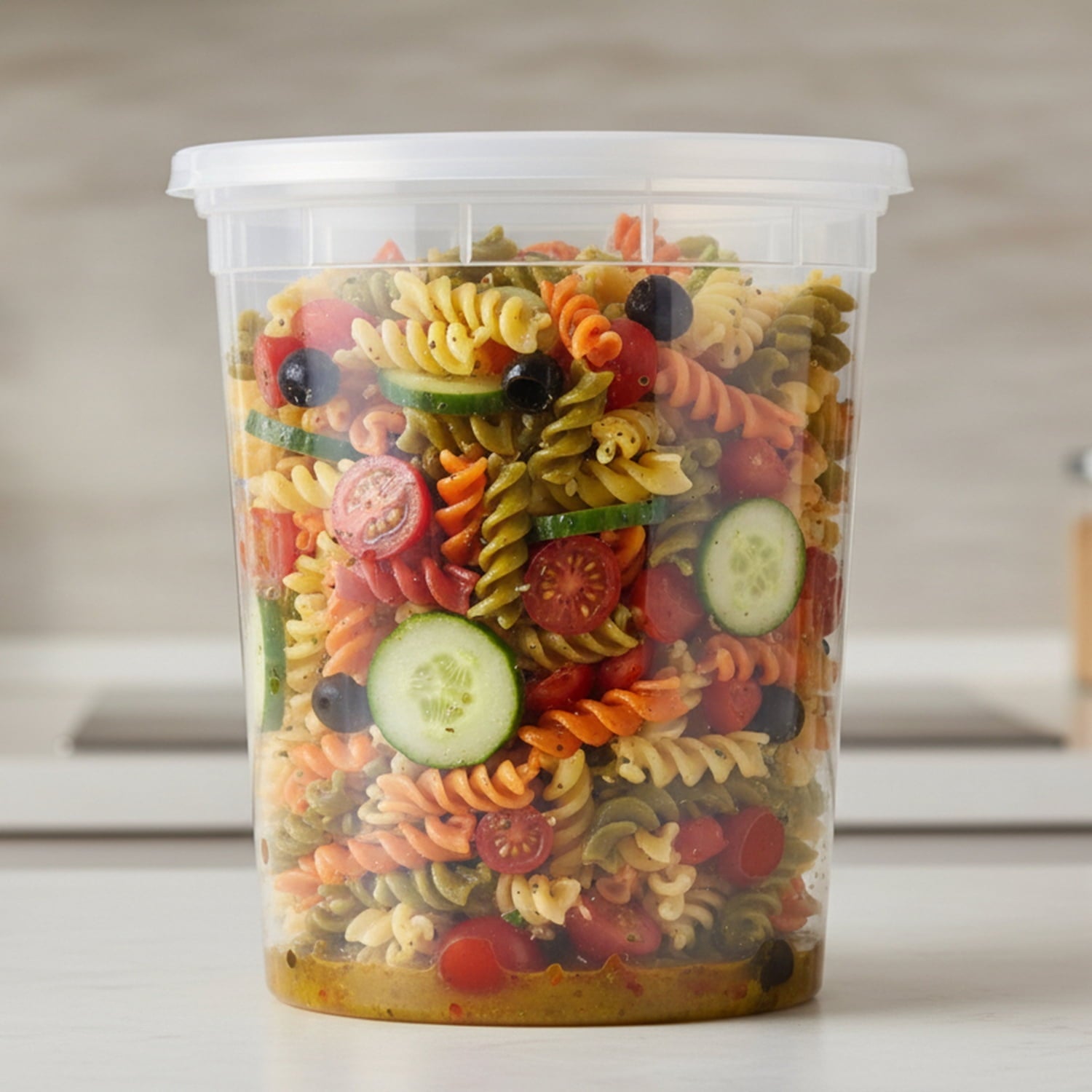 Fun Food Fidget 40 Piece 32oz Plastic Deli Container, Ideal Use for Meal Prep and Batch Cooking - Squishy Dohnut Sweet Treat Shaped Stress Toy Detail