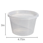 Deliciously Squishy 40 Piece 16oz Plastic Deli Container, Ideal Use for Meal Prep and Batch Cooking - Deliciously Soft Cupcake Sensory Glob Detail
