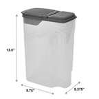 Deliciously Squishy Plastic Cereal Dispenser with Lid, 32 Cup Airtight Cereal Storage Container for Pantry Organization and Dry Foo... - Squishy Dohnut Sweet Treat Shaped Stress Toy Detail