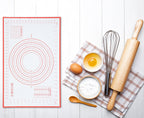 Premium Kitchen Reusable Silicone 24"x 18" Pastry Mat with Measurements - Kitchen Gadget Tool for Quick Food Prep Detail