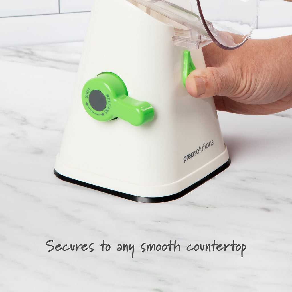 Premium Kitchen Manual Rotary Grater & Slicer - Kitchen Gadget Tool for Quick Food Prep Detail