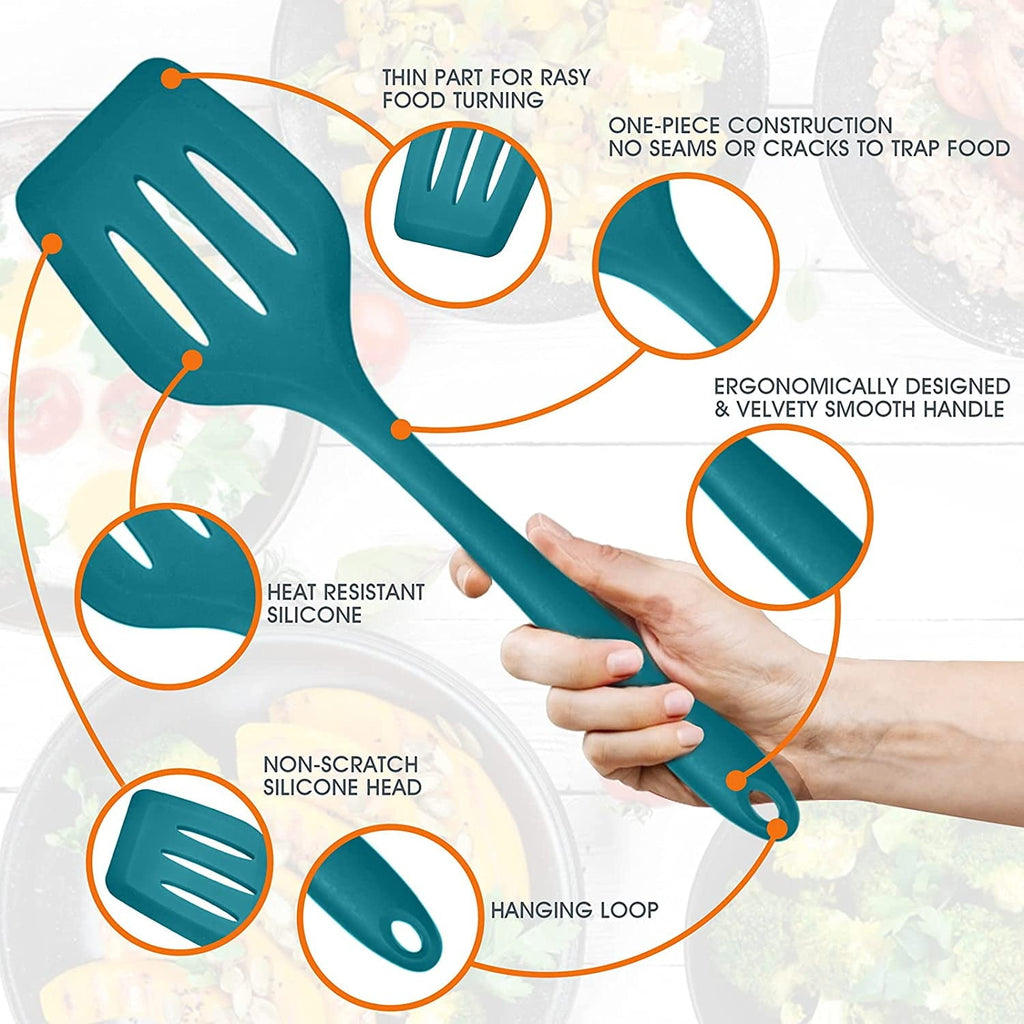 Heavy Duty 15-Piece Kitchen Utensils Set, Silicone Cooking Utensils with Holder, Non-stick Cookware Friendly & Heat Resistant - ... - Heavy Duty Stainless Steel Kitchen Shears Detail