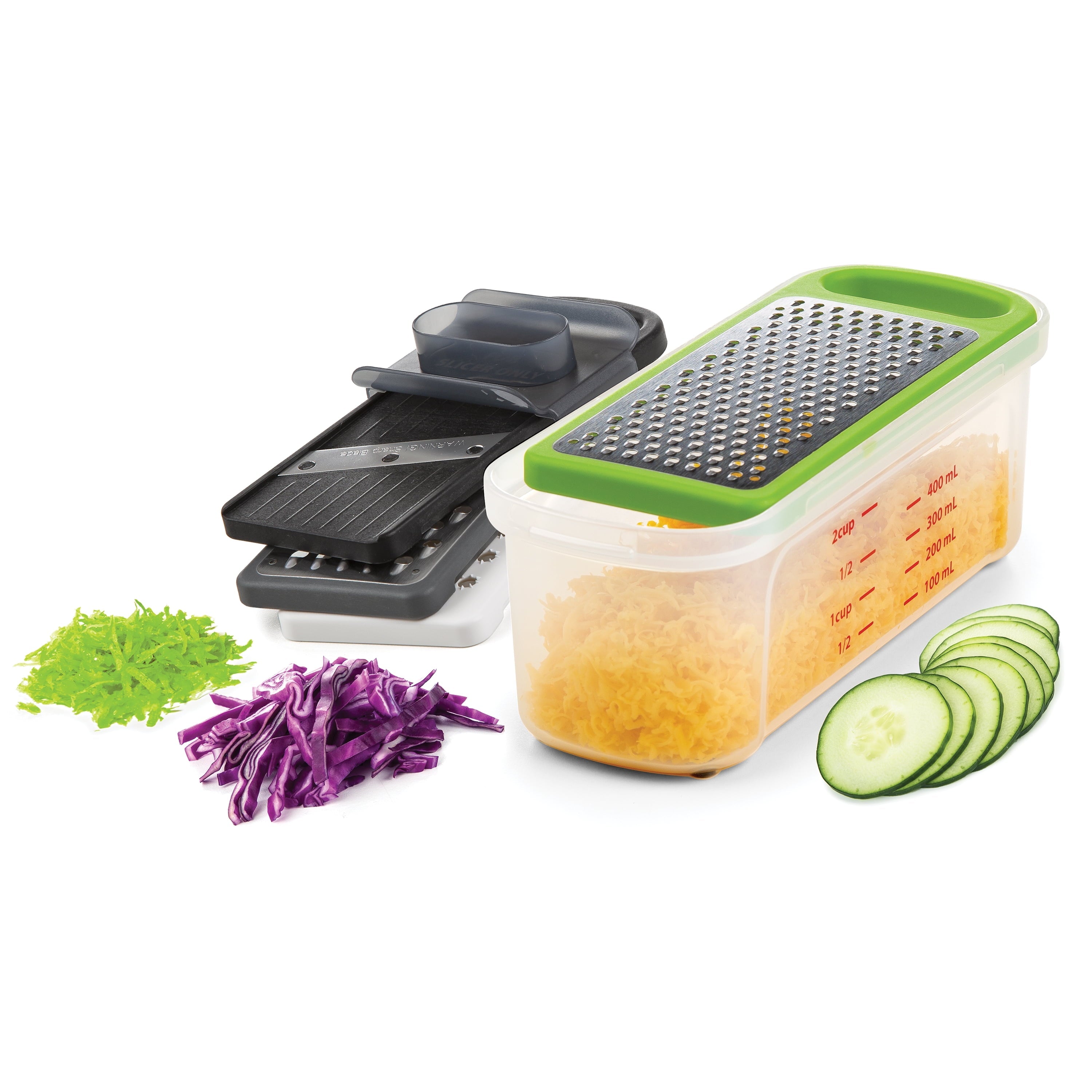 Multi-Functional Compact Grate & Slice Set - Innovative Kitchen Helper for Modern Cooking Detail