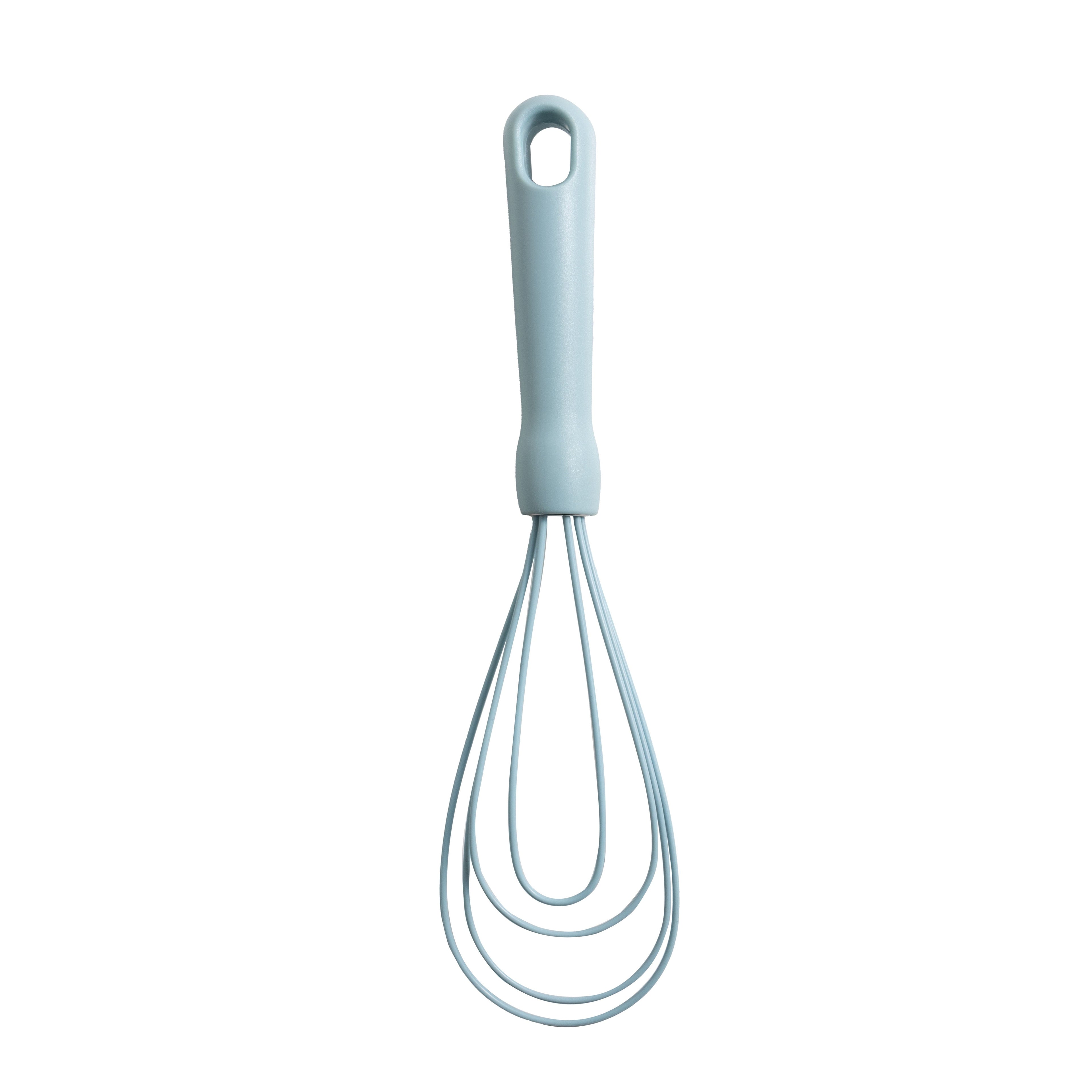 Premium Kitchen 3-Piece Silicone Whisk Set, 10.5"/10.4"/9.6" L, Blue Color - Innovative Kitchen Helper for Modern Cooking Detail