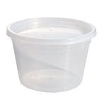 Deliciously Squishy 40 Piece 16oz Plastic Deli Container, Ideal Use for Meal Prep and Batch Cooking - Deliciously Soft Cupcake Sensory Glob Detail