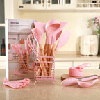 Professional Grade 32 PCS Silicone Cooking Utensils Set, 446°F Heat Resistant for Nonstick Cookware - Multi-Purpose Hand Tool for Daily Meal Prep Detail