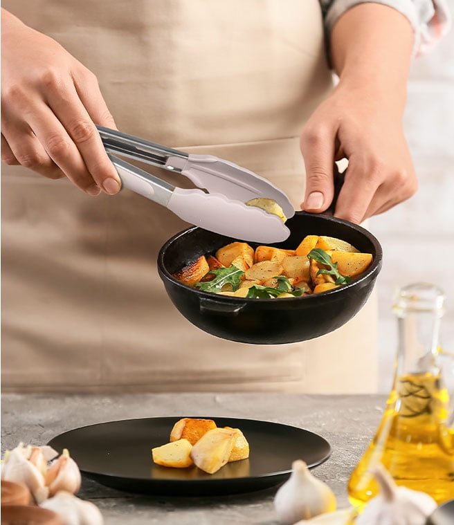 Durable Steel Silicone & Bamboo Cooking Utensil Set, 14 Pieces - High-Precision Culinary Tool for Baking & Cooking Detail