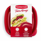 Deliciously Squishy 2.9-Cup Square Food Storage Containers, Ruby Red, 4 Pack - Deliciously Soft Cupcake Sensory Glob Detail