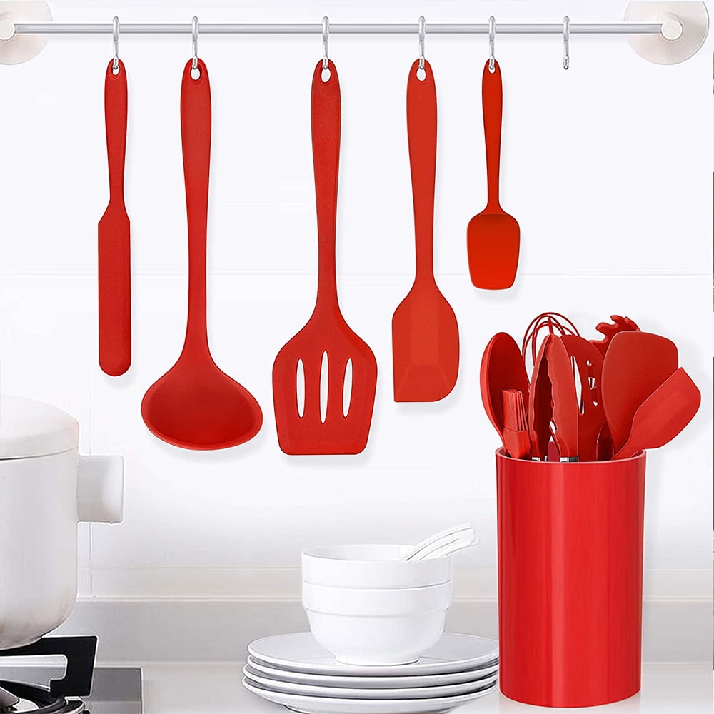 Durable Steel 14 Pcs Cooking Utensils Set with Holder, Heat Resistant Silicone Kitchen Cookware Utensils Set, Kitchen Cooking Tools... - Heavy Duty Stainless Steel Kitchen Shears Detail