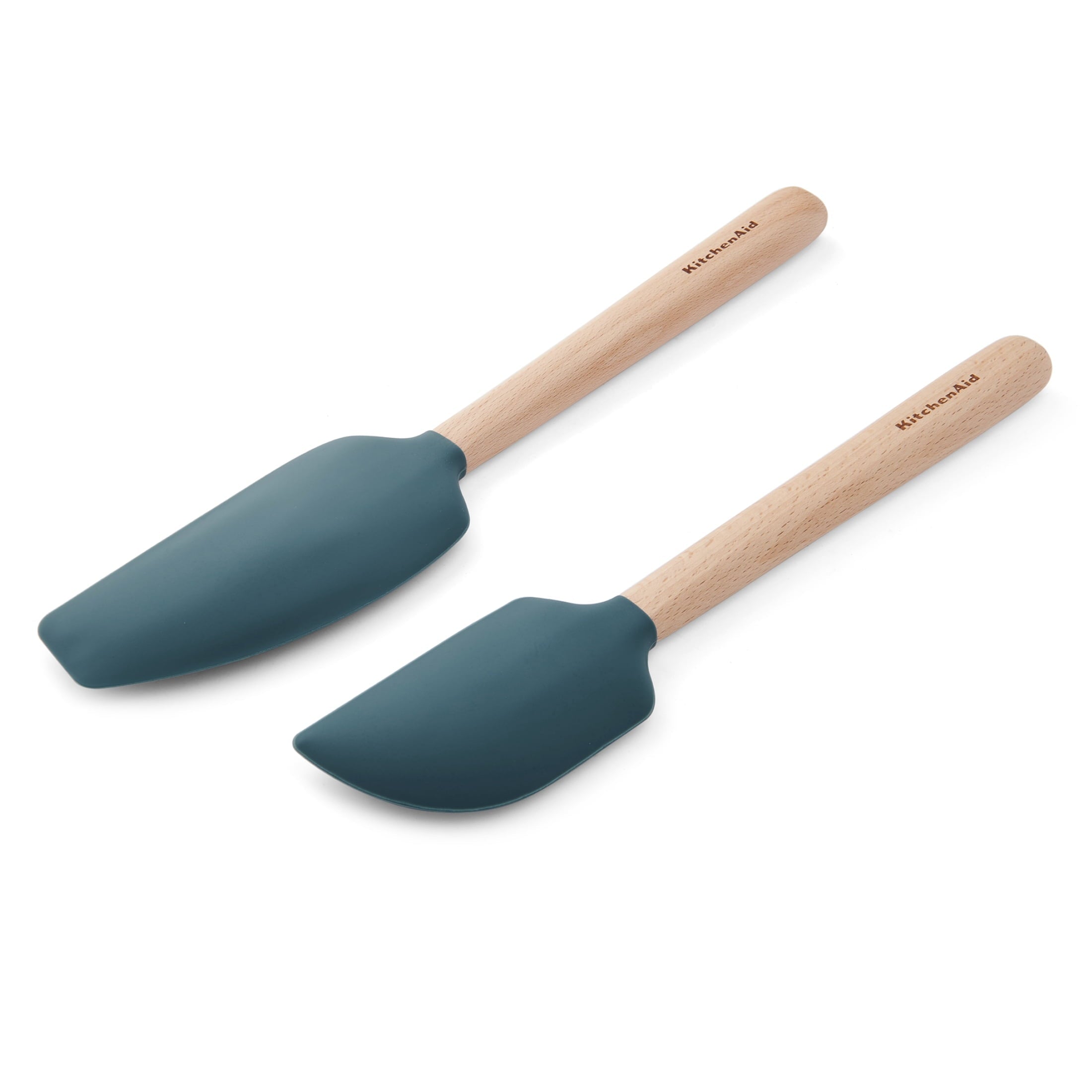 Durable Steel 2-Piece Silicone Mixing Spatula and Scraper Set for Cooking, Agave - Professional Kitchen Tool for Culinary Enthusiasts Detail