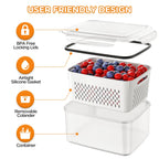 Sweet Treat Shaped 5 Pack Fruit Storage Containers for Fridge with Removable Colanders and Lids, 5 in 1 Leakproof Fridge Organizer Bins ... - Deliciously Soft Cupcake Sensory Glob Detail