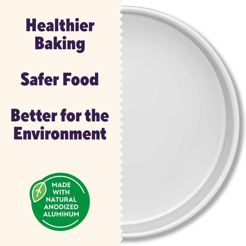 Ergonomic Manual Aluminum 8" Round Cake Pan 2" Depth Layer Cake Baking Pan, Packaging May Vary - Kitchen Gadget Tool for Quick Food Prep Detail