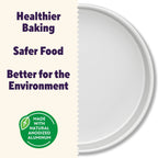 Ergonomic Manual Aluminum 8" Round Cake Pan 2" Depth Layer Cake Baking Pan, Packaging May Vary - Kitchen Gadget Tool for Quick Food Prep Detail