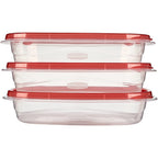 Fun Food Fidget 4.0-Cup Rectangle Food Storage Containers, Ruby Red, 3 pack - Fun Food Fidget Cookie Squishable Toy Detail