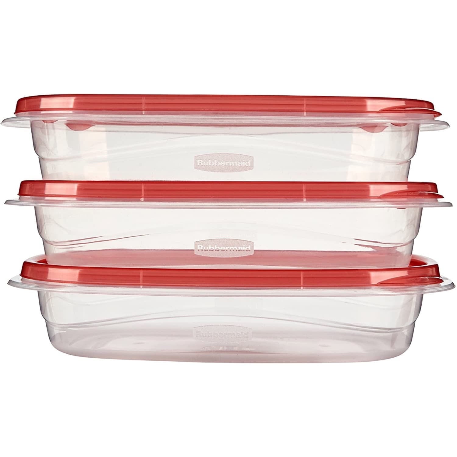 Fun Food Fidget 4.0-Cup Rectangle Food Storage Containers, Ruby Red, 3 pack - Fun Food Fidget Cookie Squishable Toy Detail