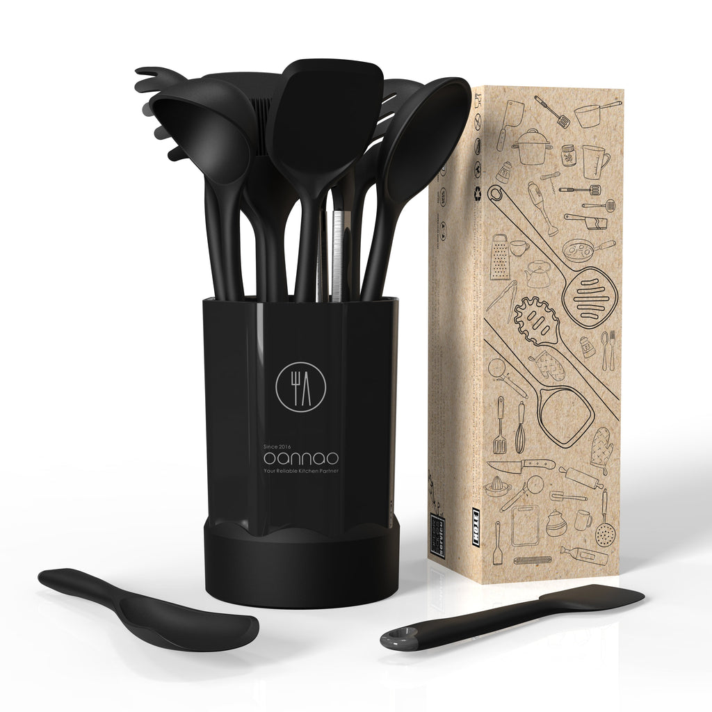 Chef-Quality Silicone Kitchen Utensils Set, 600°F Heat Resistant Silicone Cooking Utensils, Spatula, Spoon, Whisk, Tongs, Kitchen ... - Professional Kitchen Tool for Culinary Enthusiasts Detail