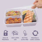 Fun Food Fidget 3-Compartment Meal Containers with Lids, PFAS & BPA Free Materials, Durable, Microwave, Freezer, & D... - Squishy Dohnut Sweet Treat Shaped Stress Toy Detail