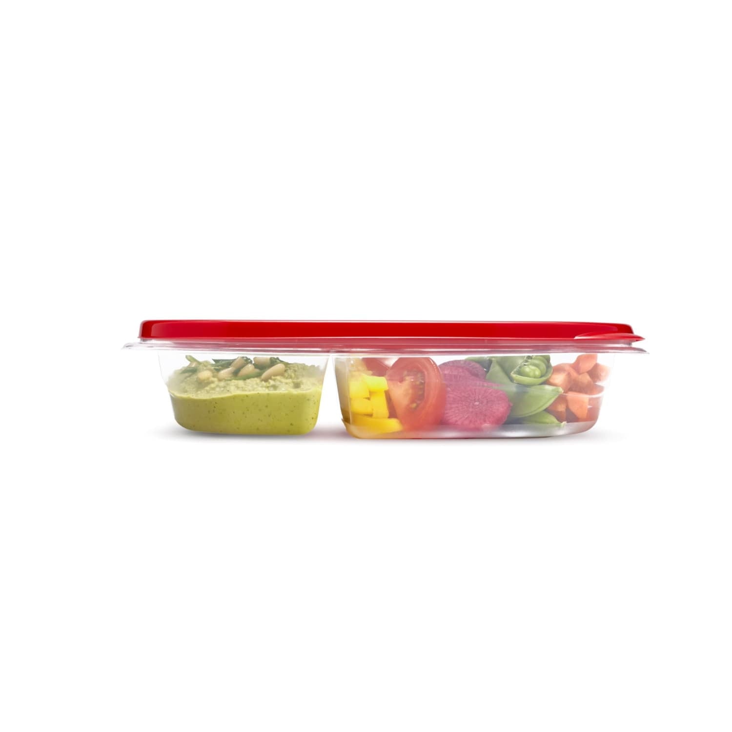 Fun Food Fidget alongs Divided Rectangular Food Storage Containers, 3.7 Cup, 3-Pack - Deliciously Soft Cupcake Sensory Glob Detail