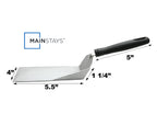 Chef-Quality Dishwasher safe 11.81 in Stainless Steel Kitchen Spatula - High-Precision Culinary Tool for Baking & Cooking Detail