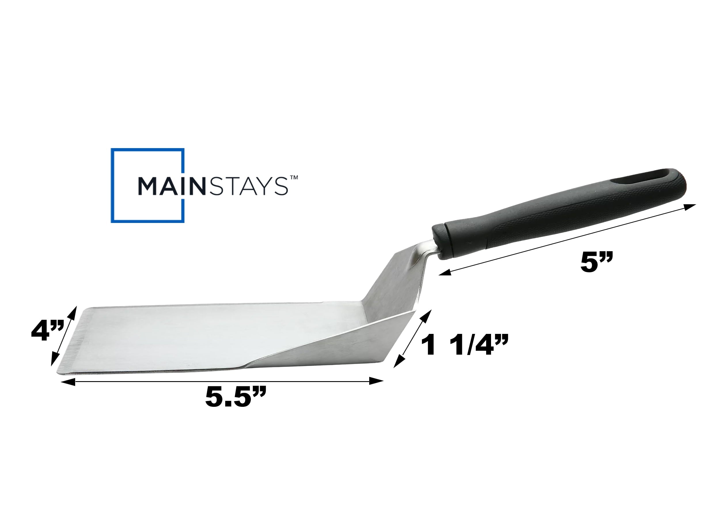 Chef-Quality Dishwasher safe 11.81 in Stainless Steel Kitchen Spatula - High-Precision Culinary Tool for Baking & Cooking Detail