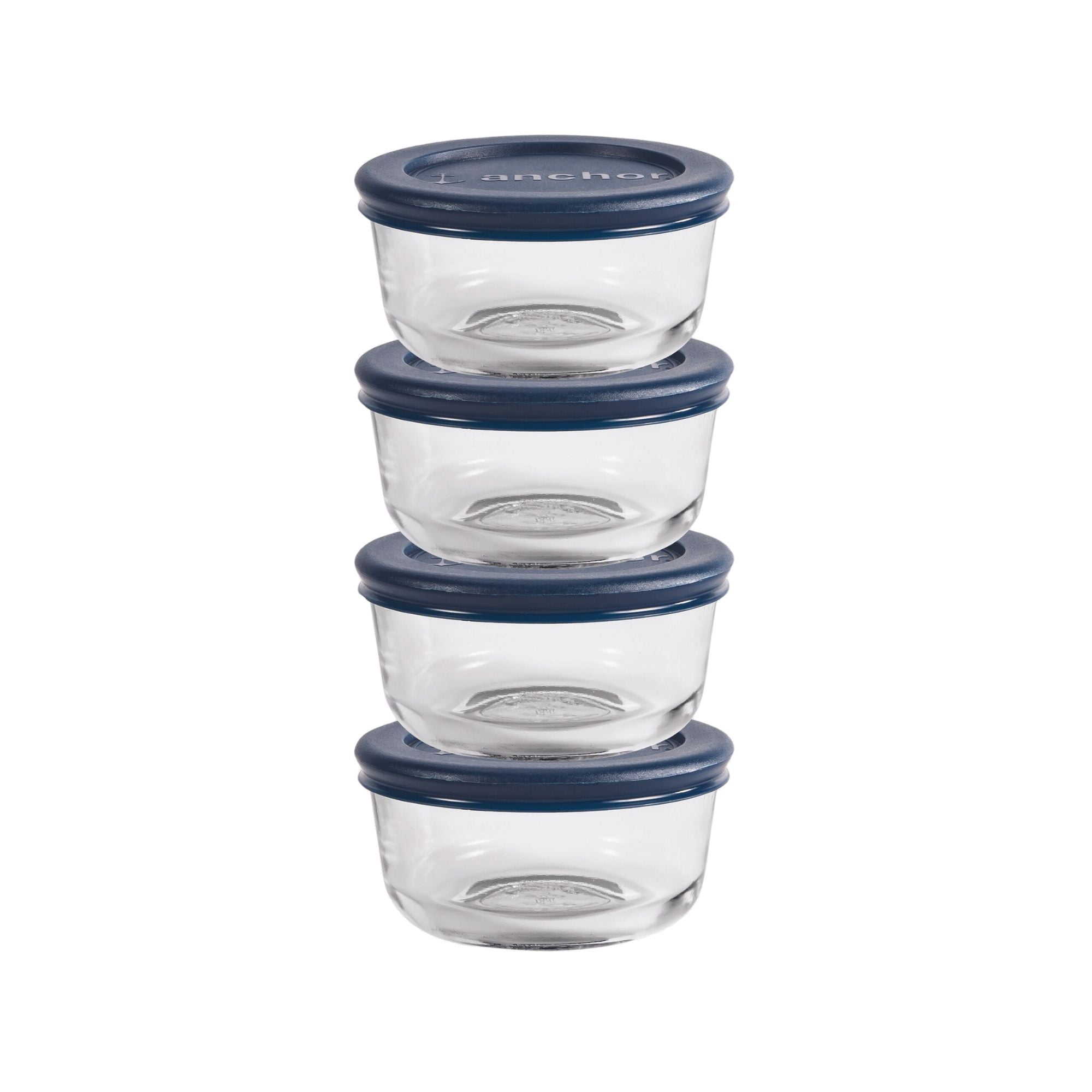 Sweet Treat Shaped Glass Food Storage Containers with Lids, 1 Cup Round, Set of 4 - Fun Food Fidget Cookie Squishable Toy - Default Title