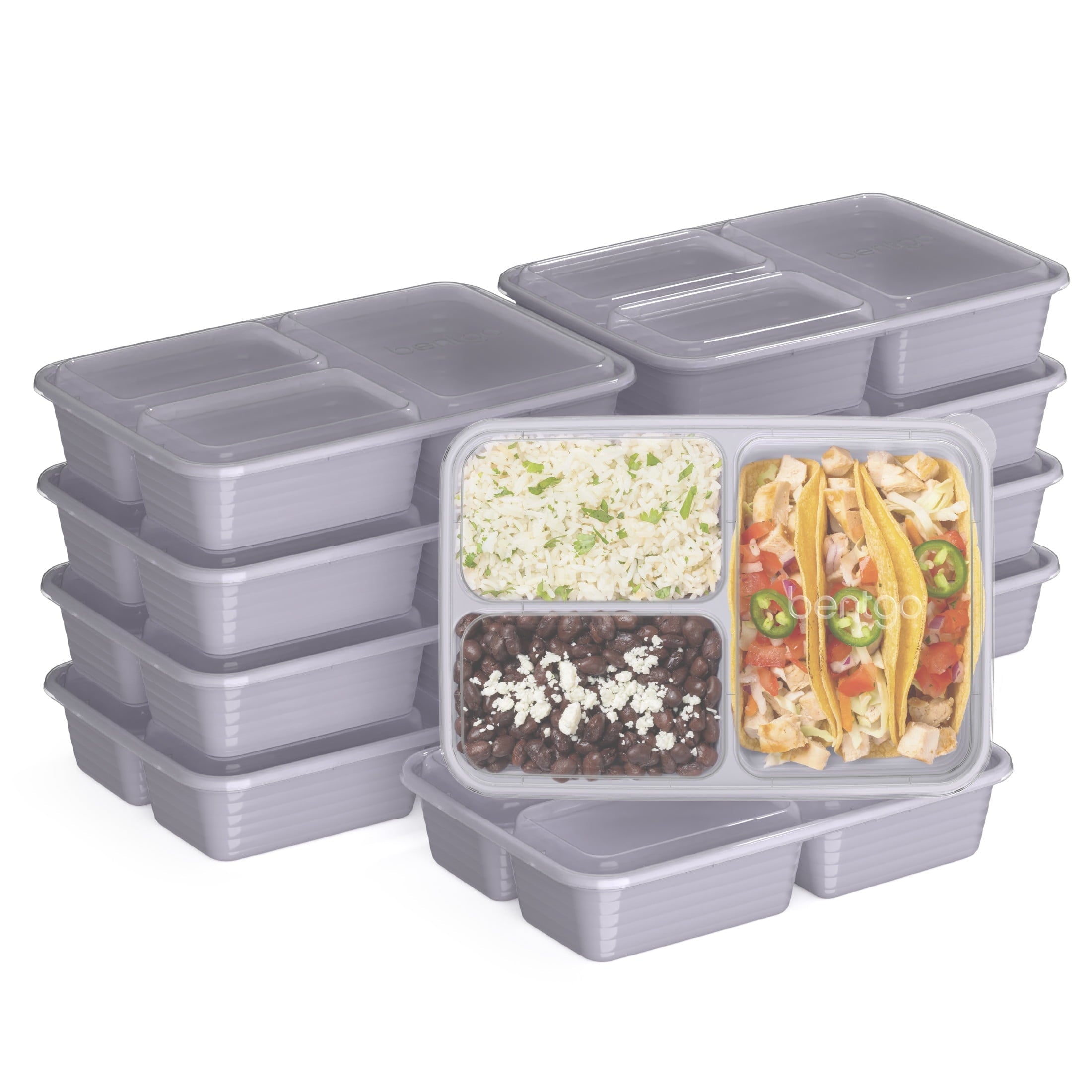 Fun Food Fidget 3-Compartment Meal Containers with Lids, PFAS & BPA Free Materials, Durable, Microwave, Freezer, & D... - Squishy Dohnut Sweet Treat Shaped Stress Toy - Default Title